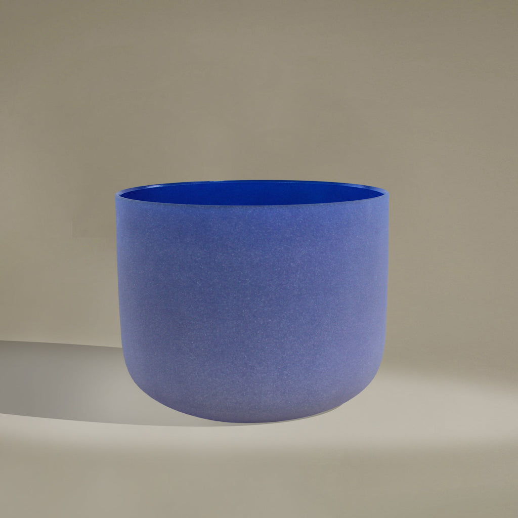 10in Perfect Pitch Crystal Singing Bowl Indigo A Note Third Eye Chakra - FMTY