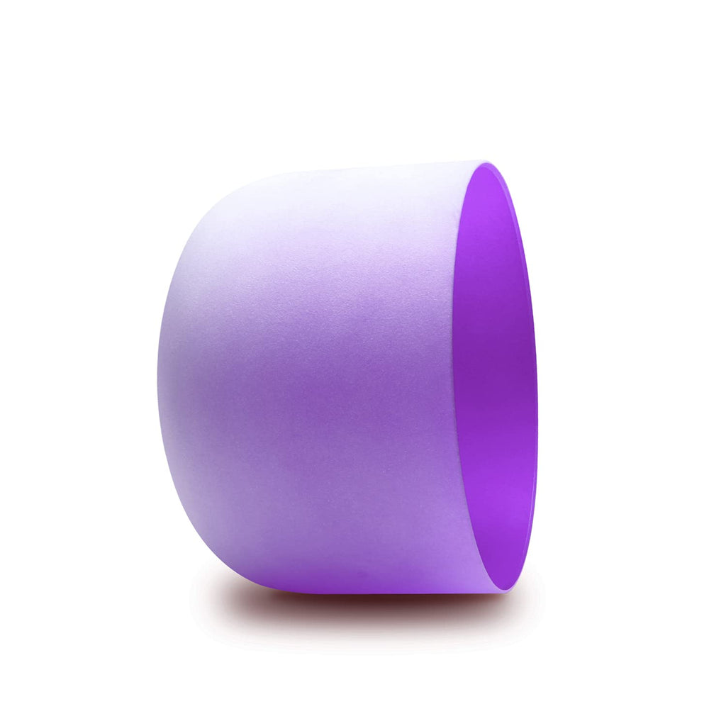10inch Perfect Pitch Crystal Singing Bowls set prefect pitch(±10HZ) Green(Heart)+ Purple(Crown) with Soft Carrying Bag - FMTY