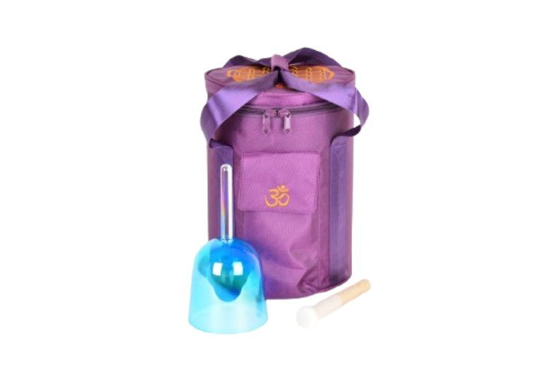 432hz Perfect Pitch G note Handle Crystal Singing Bowl for Meditation & Healing - Handcrafted Sound Therapy Bowl for Chakra Balancing and Stress Relief - FMTY