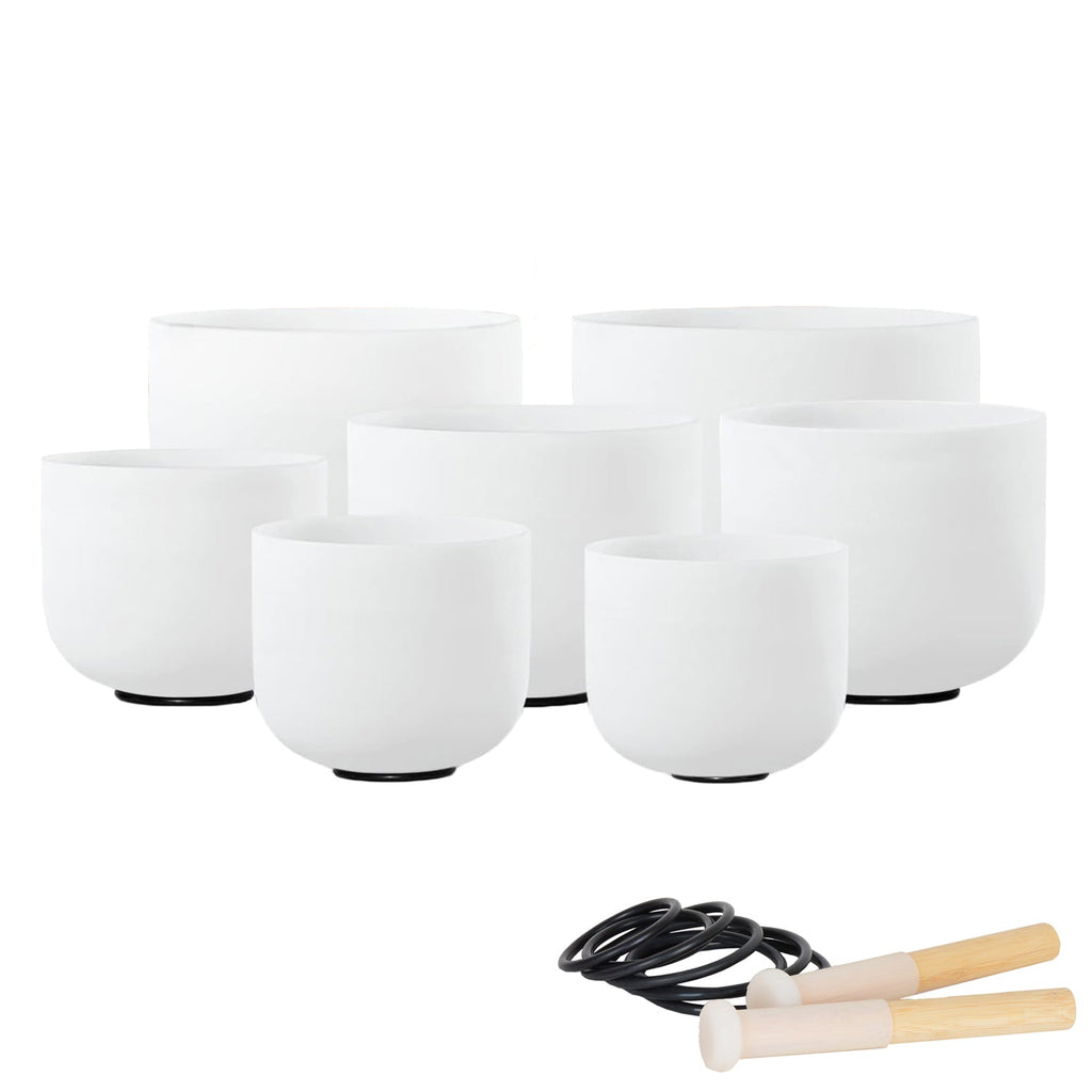 432Hz Perfect Pitch Singing Bowl 7pcs and 7 Tuning Forks Combo - FMTY