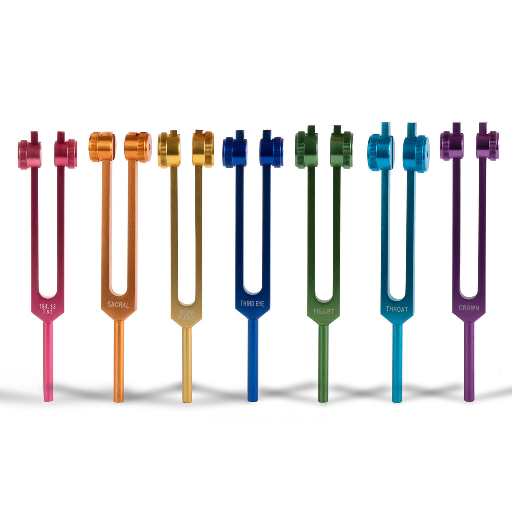 432Hz Perfect Pitch Singing Bowl 7pcs and 7 Tuning Forks Combo - FMTY