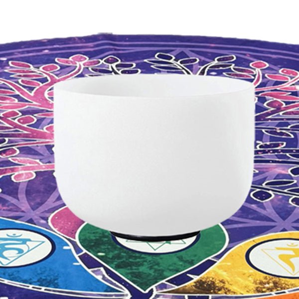 52" Crystal Singing Bowls Mat, Round singing bowls Mat - FMTY