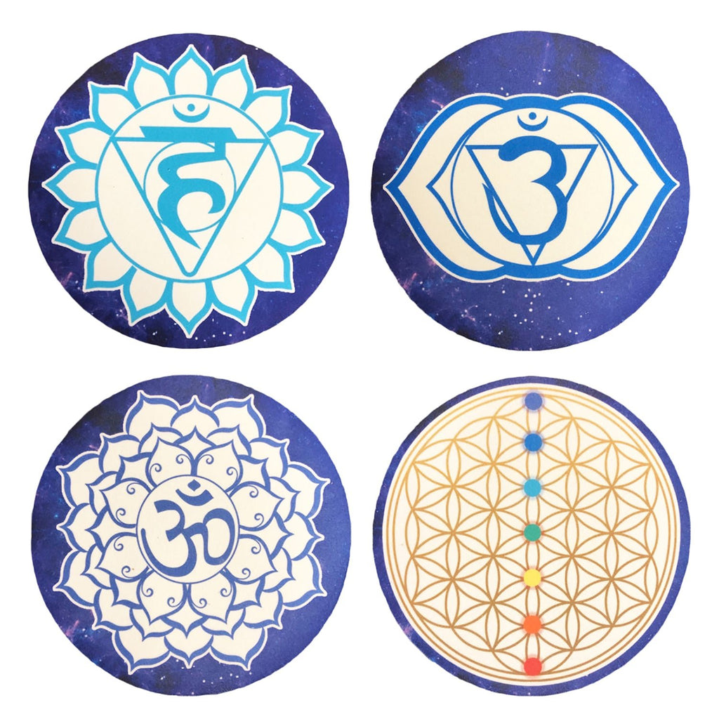 8pcs Crystal Singing Bowls Mat, Round singing bowls Mat - FMTY
