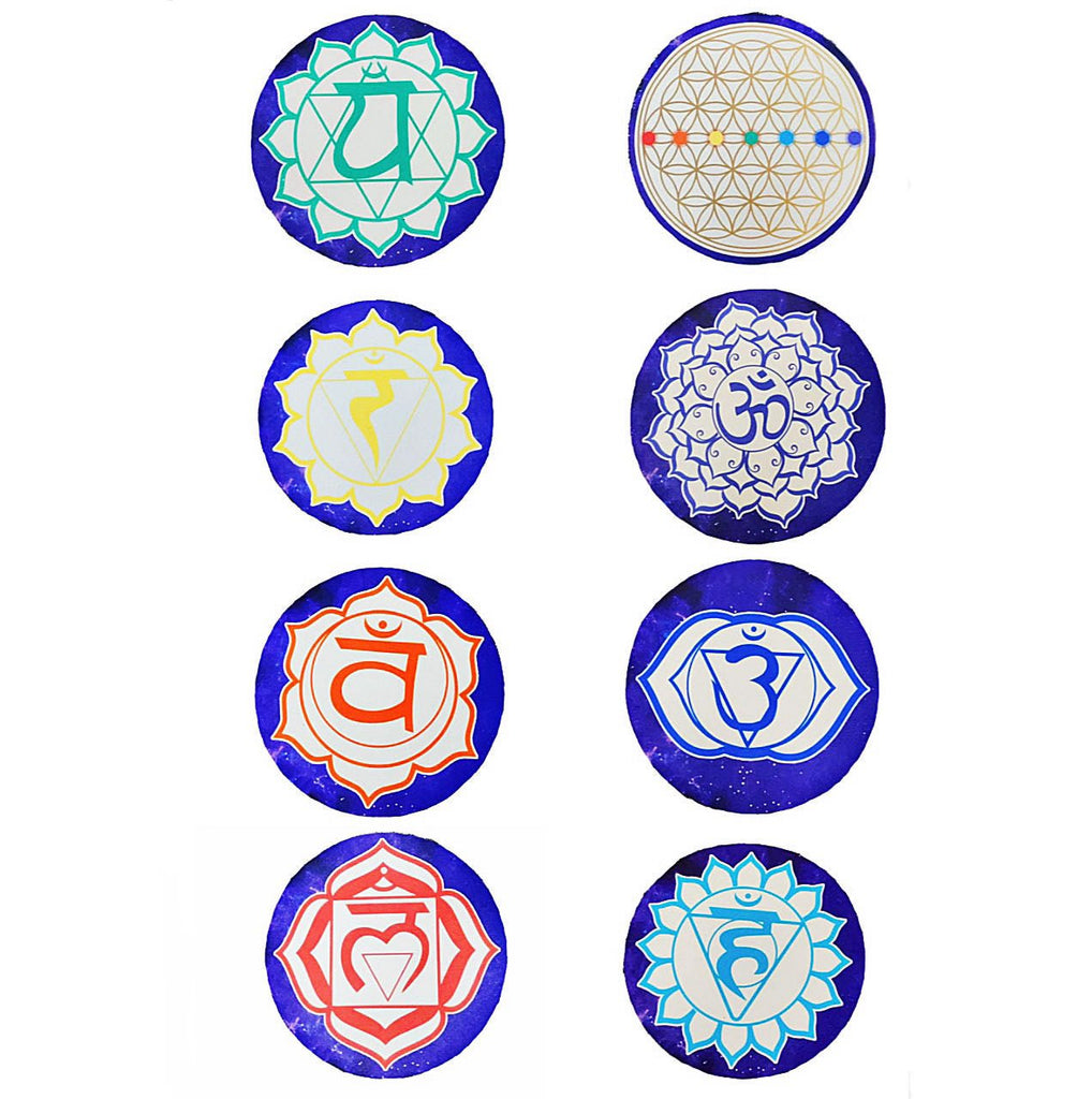 8pcs Crystal Singing Bowls Mat, Round singing bowls Mat - FMTY