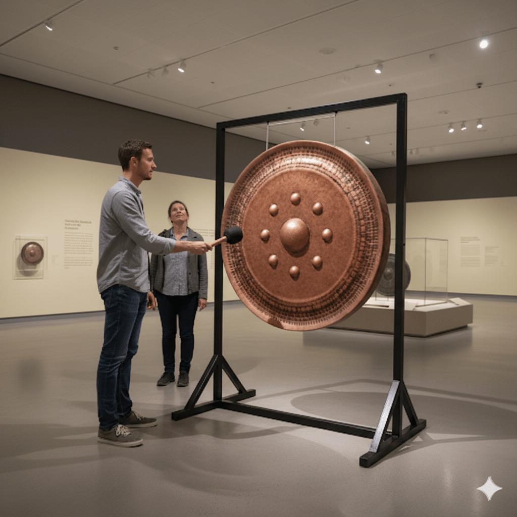Brown Color Nine - Head Bronze Gong - FMTY