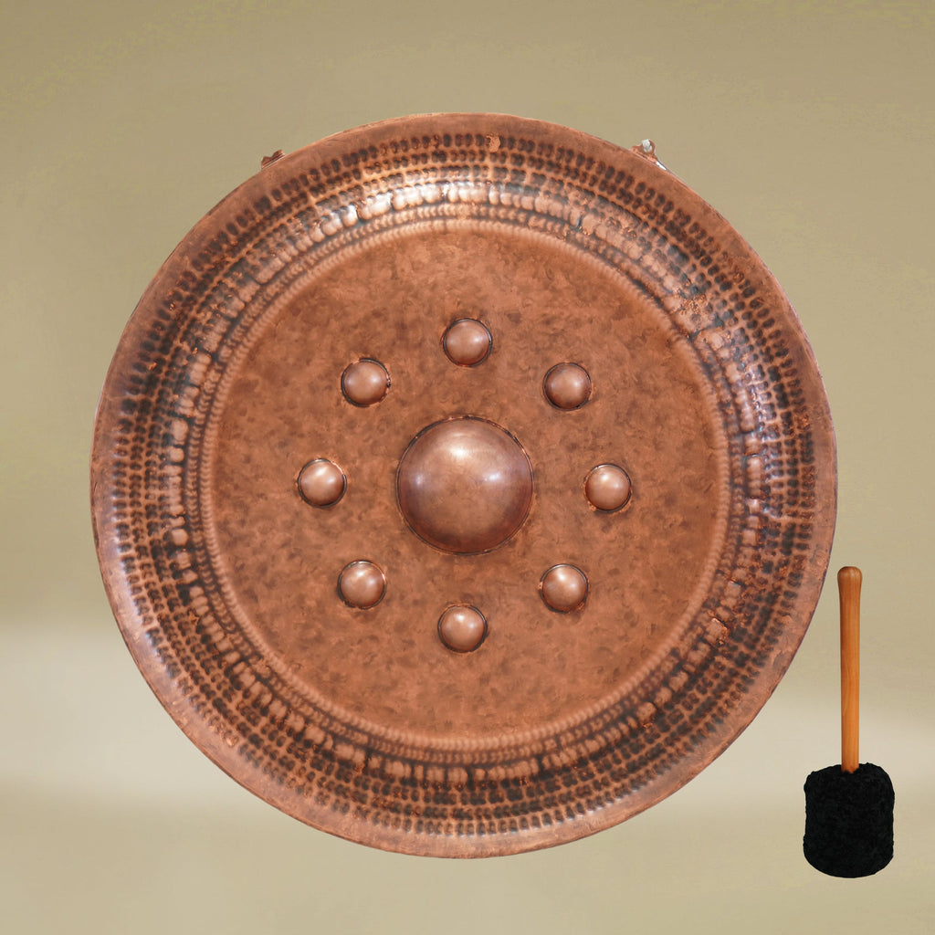 Brown Color Nine - Head Bronze Gong - FMTY