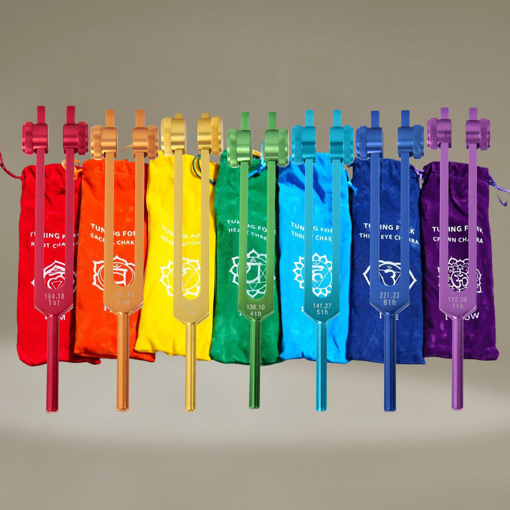 Chakra Tuning Fork Set – 7 Healing Frequencies - FMTY