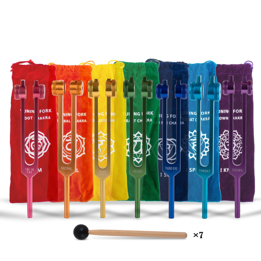 Chakra Tuning Fork Set – 7 Healing Frequencies - FMTY