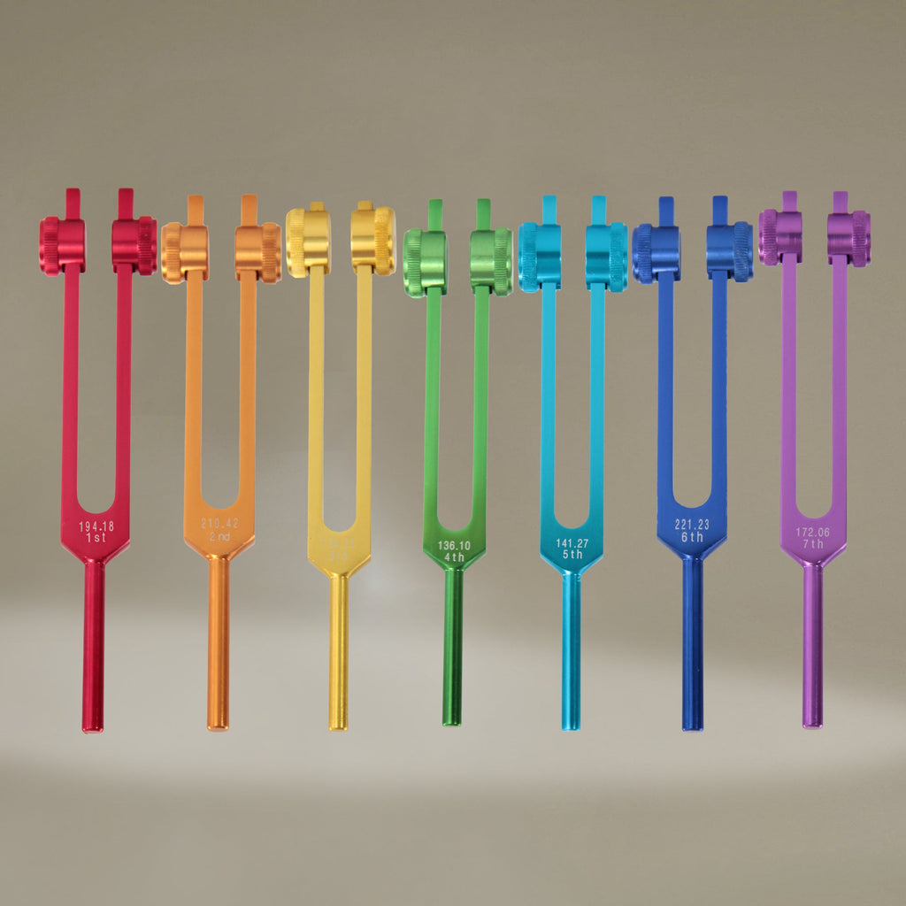 Chakra Tuning Fork Set – 7 Healing Frequencies - FMTY