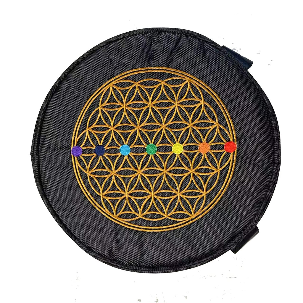 Crystal Singing Bowls Travel Carrier Bag 14inch Black Color - FMTY
