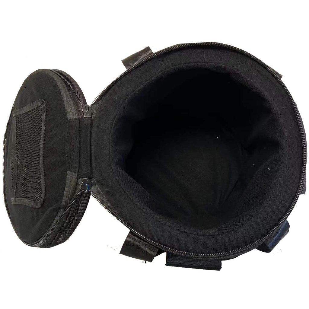Crystal Singing Bowls Travel Carrier Bag 14inch Black Color - FMTY