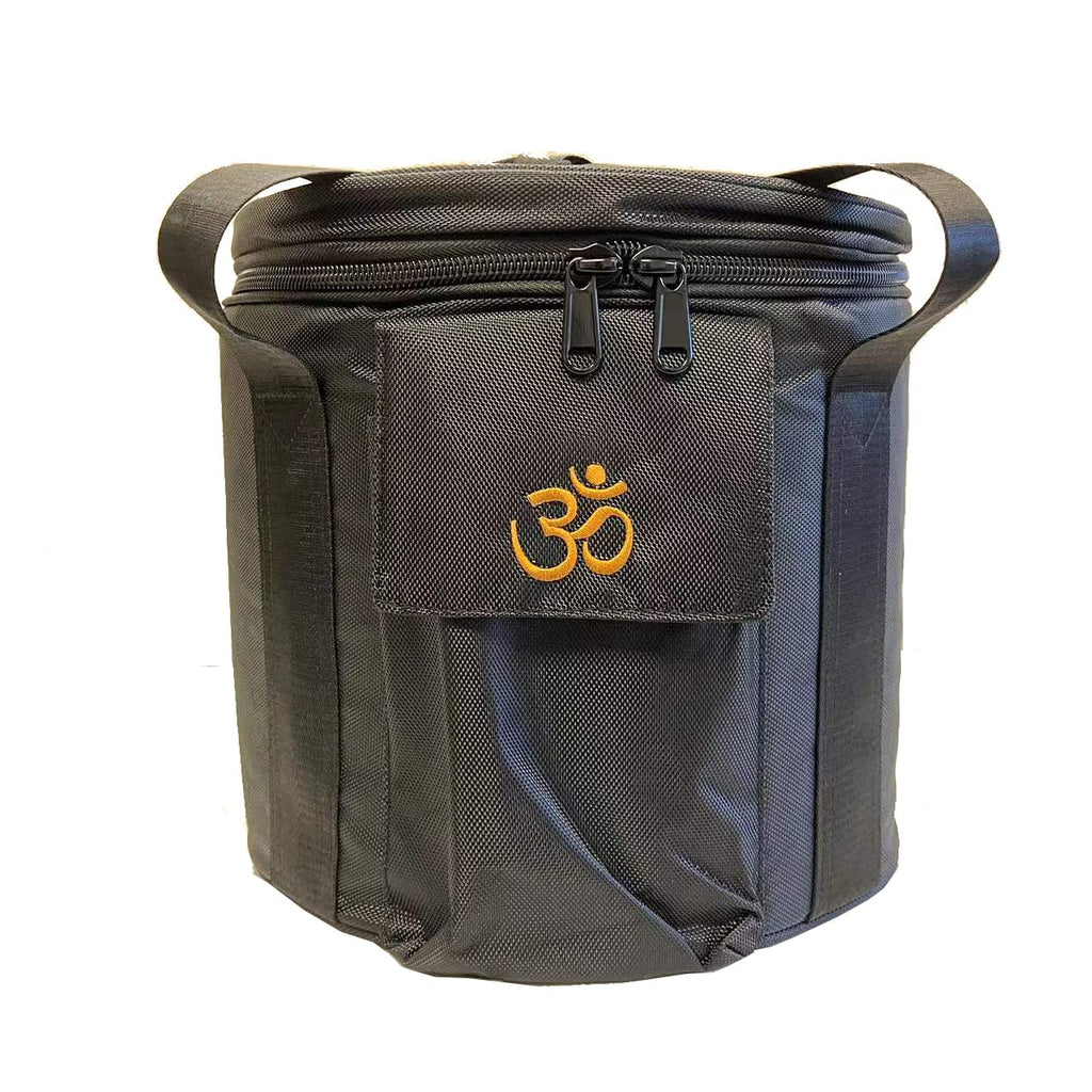 Crystal Singing Bowls Travel Carrier Bag 14inch Black Color - FMTY