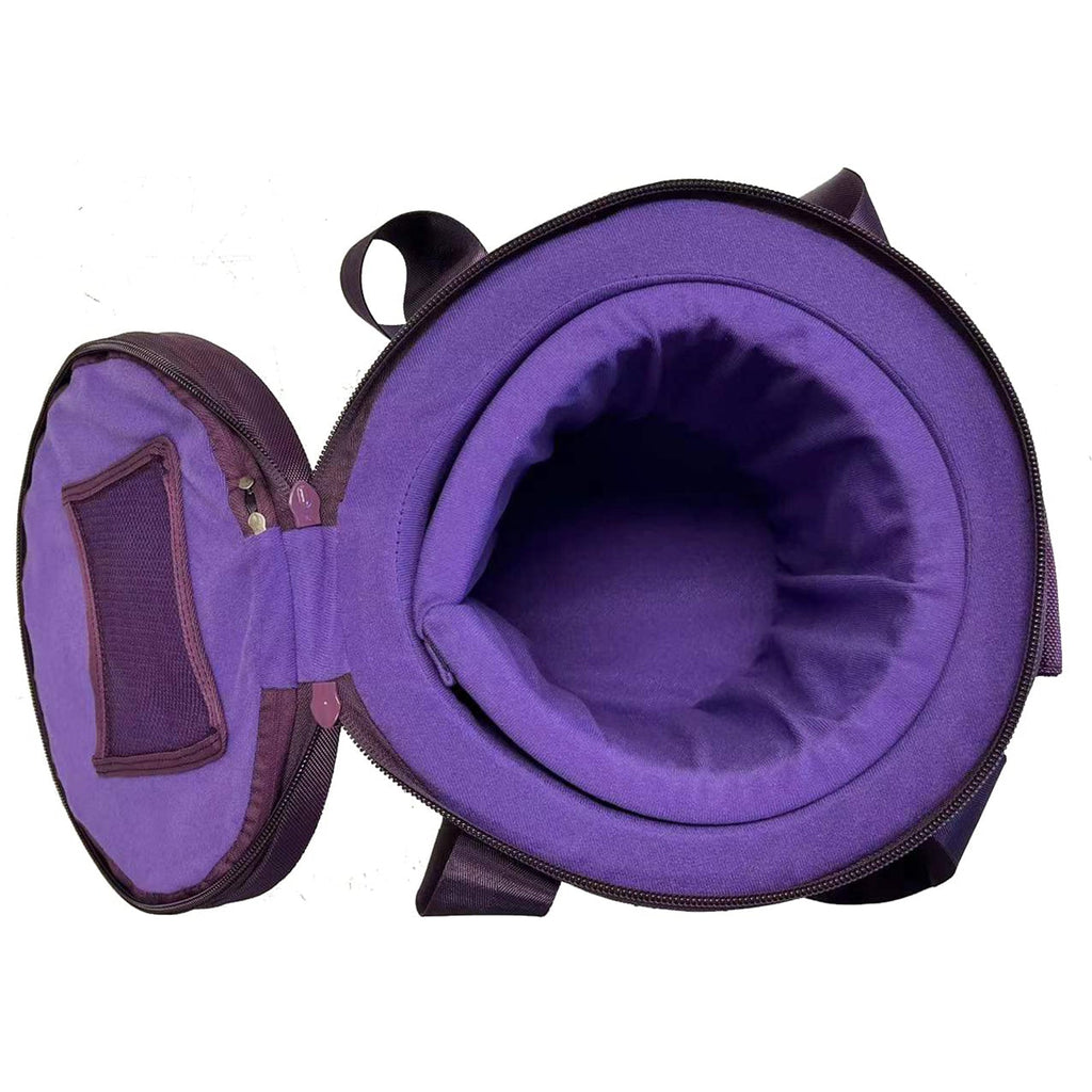 Crystal Singing Bowls Travel Carrier Bag 14inch Purple Color - FMTY