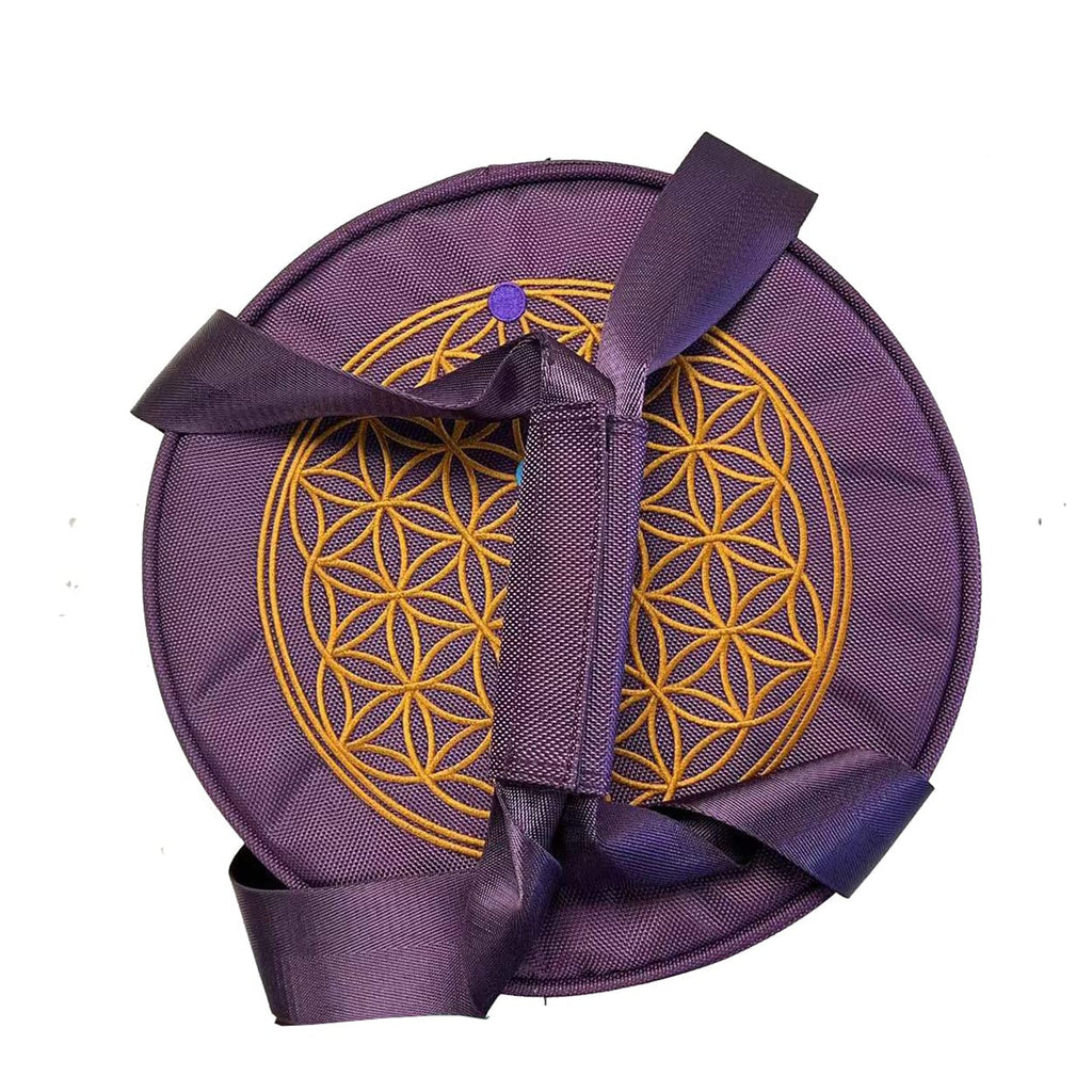 Crystal Singing Bowls Travel Carrier Bag 14inch Purple Color - FMTY