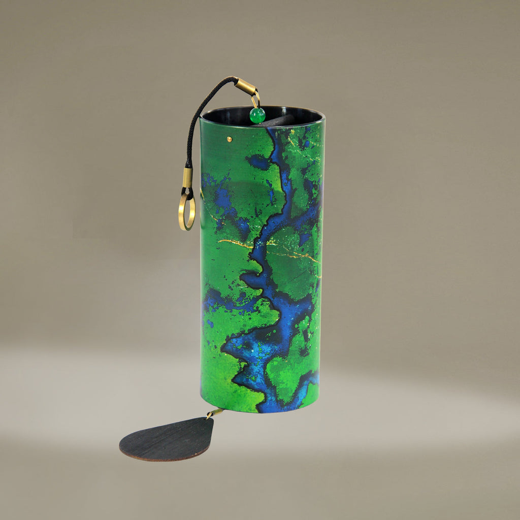 Green Plastic Wind Chime - FMTY