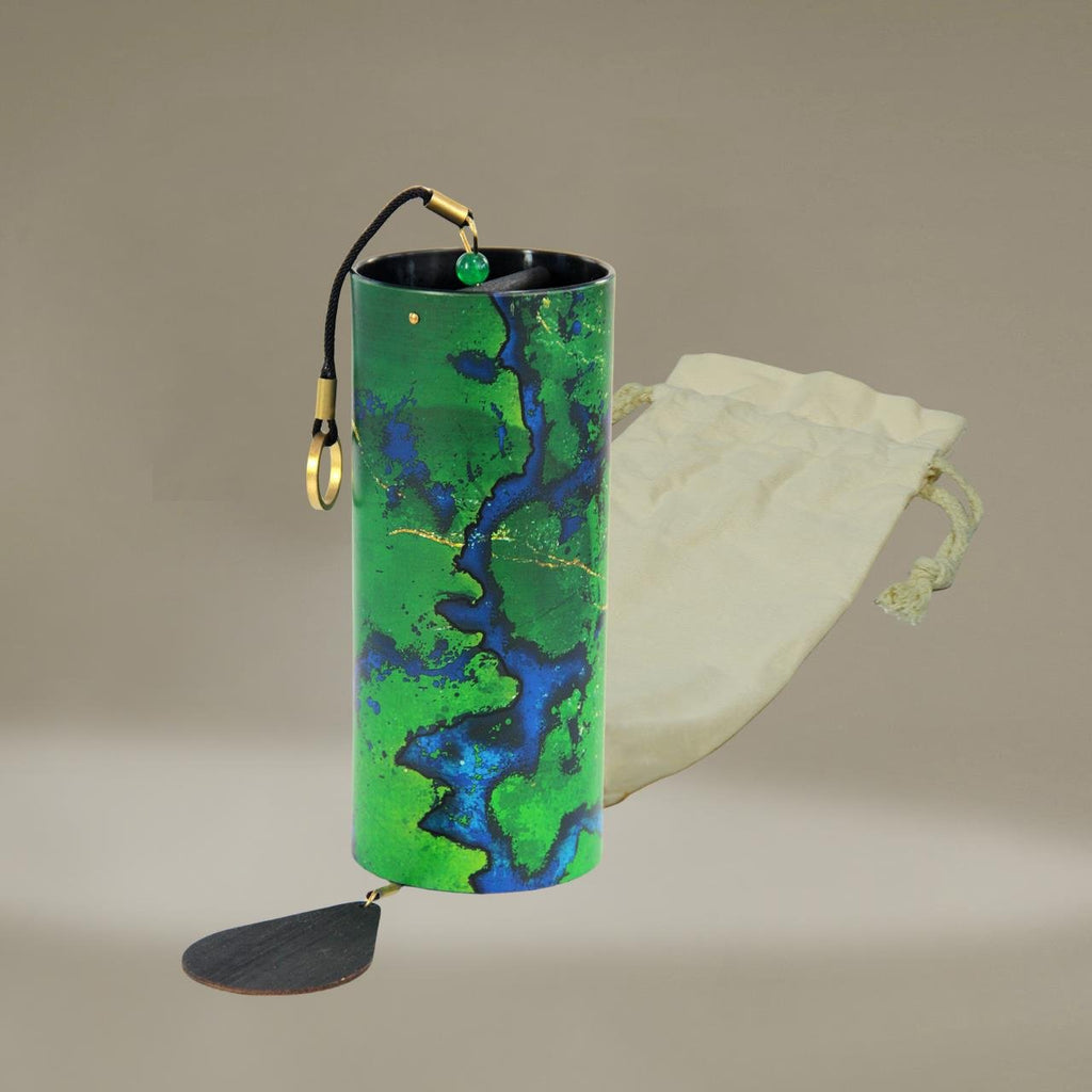 Green Plastic Wind Chime - FMTY