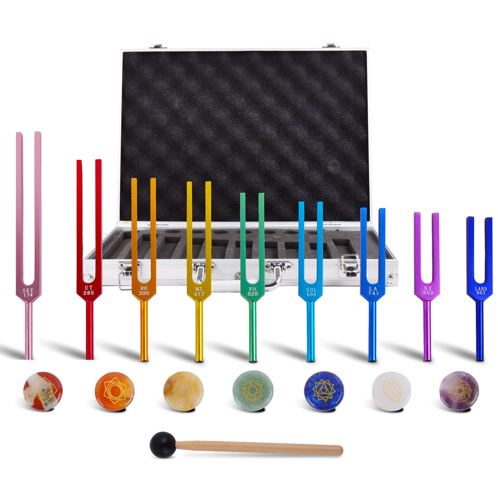 Tuning Fork for healing 9 chakras sets for meditation - FMTY