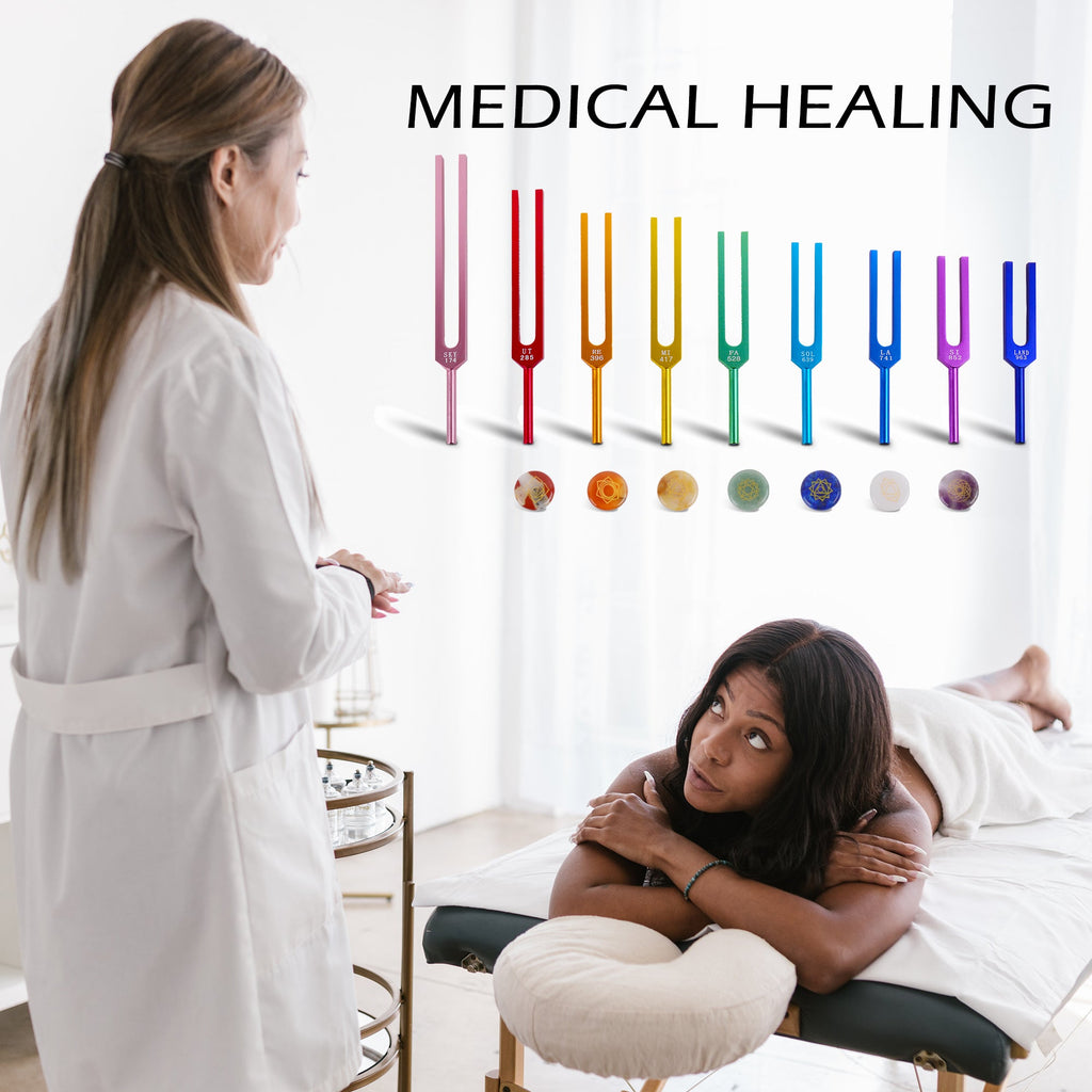 Tuning Fork for healing 9 chakras sets for meditation - FMTY